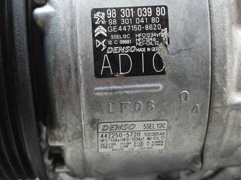 Foto 3ª: Compresor Aire Acondicionado Citroen C5 FEEL AIRCROSS 131CV 96KW [YH01] (2020)