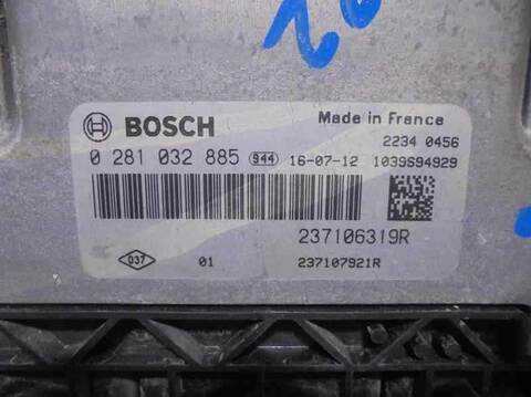 Foto 2ª: Centralita Motor ECU Renault Kangoo 1.5 DCI DIESEL FAP 90CV 66KW [K9K E6] (2016)