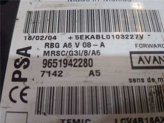 Foto 2ª: Centralita Airbag Citroen C2 1.4 [KFV (TU3JP)]
