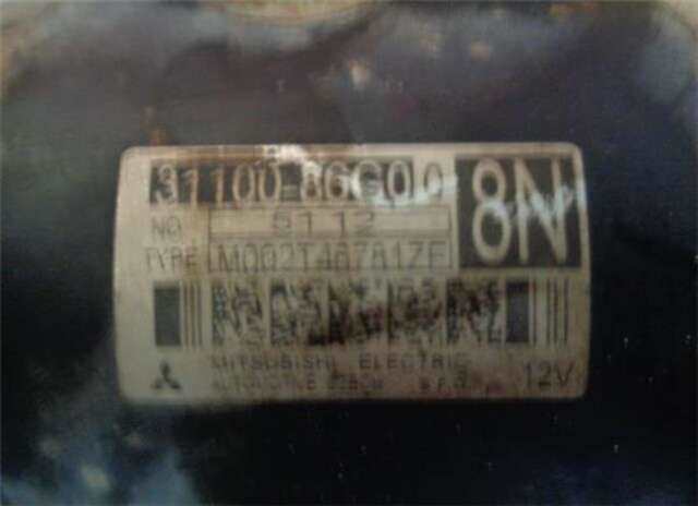 Foto 3ª: Motor de Arranque Suzuki Swift 1.3 GL (3-PTAS.) [1.3 LTR. - 68 KW 16V CAT] [M13A]