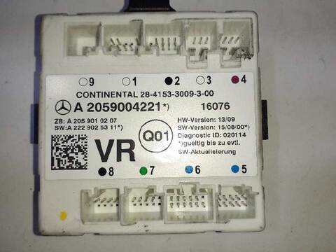 Foto 3ª: Centralita Cierre Centralizado Mercedes Clase C 160 C 250 D 205.308) COUPE 204CV 150KW [651921] (2017)