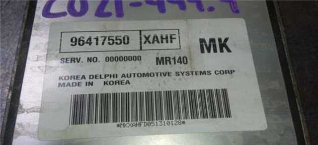 Centralita Motor ECU Chevrolet Kalos 1.4 16V