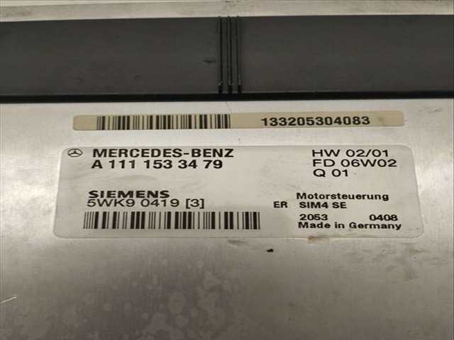 Foto 3ª: Centralita Motor ECU Mercedes Clase C 160 180 203.035) BERLINA 129CV 95KW [M111951] (2002)