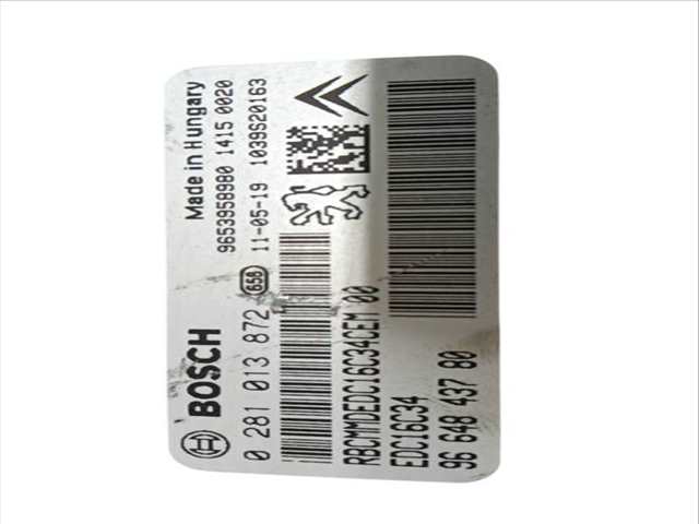 Foto 3ª: Centralita Motor ECU Peugeot Partner 1.6 HDI 75 16V) (2008)