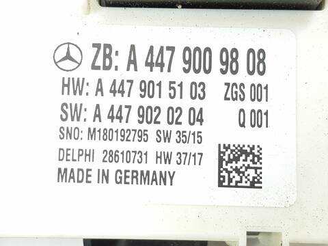 Foto 3ª: Centralita Motor ECU Mercedes Vito 114-116 CDI 119 CDI-BT PRO KOMPAKT 447.701) (2019)