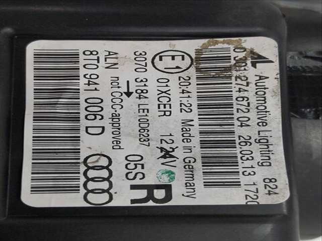 Foto 3ª: Faro Derecho Audi A5 333 CV 245KW [CGWC CGW] (2013)