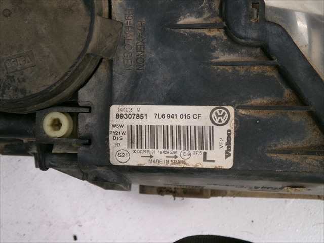 Foto 2ª: Faro Derecho Volkswagen Touareg 2.5 TDI 2002-2010 [BAC] (2005)