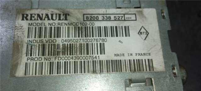 Sistema Audio Radio CD Renault Megane 2.0 AUTHENTIQUE [2.0 LTR. - 99 KW] II COUPE/CABRIO (2003-_)