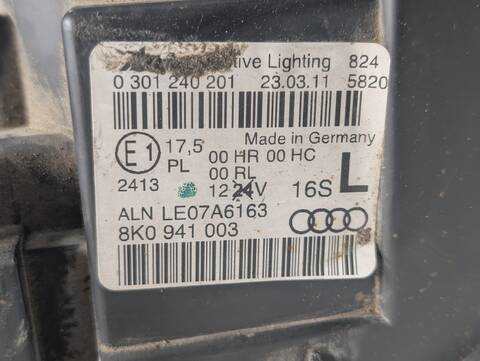 Foto 2ª: Faro Izquierdo Audi A4 E 136CV 100KW (2011)