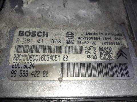 Foto 3ª: Centralita Motor ECU Peugeot 307 X-LINE BERLINA 90CV 66KW [9HX] (2005)
