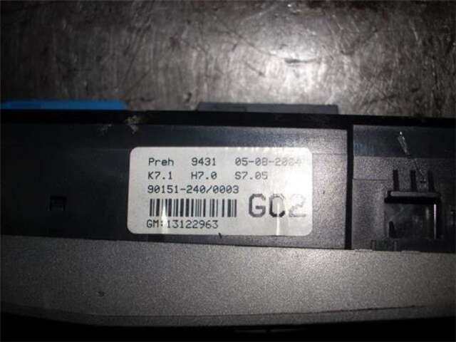 Foto 3ª: Mando Climatizador Opel Astra 1.7 CDTI [Z 17 DTH]