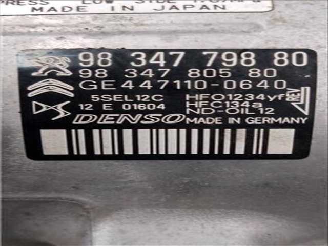 Foto 2ª: Compresor Aire Acondicionado Opel Mokka 1.2 76) 131CV 96KW [F 12 XHT (EB2ADTS)] (2022)