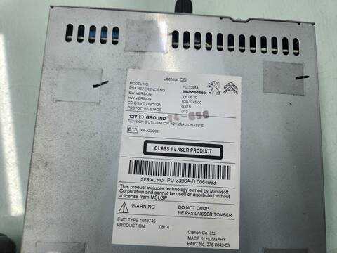Foto 3ª: Sistema Audio Radio CD Peugeot 308 ACTIVE 120CV 88KW [BH01] (2014)