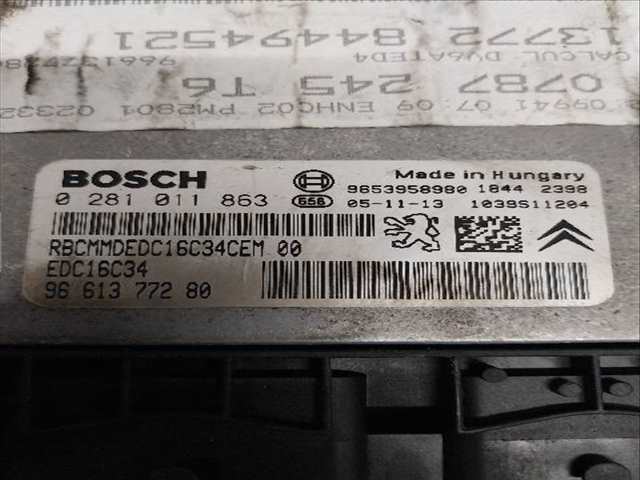 Foto 2ª: Centralita Motor ECU Peugeot 1007 1.6 HDI [D-9HX] (2006)