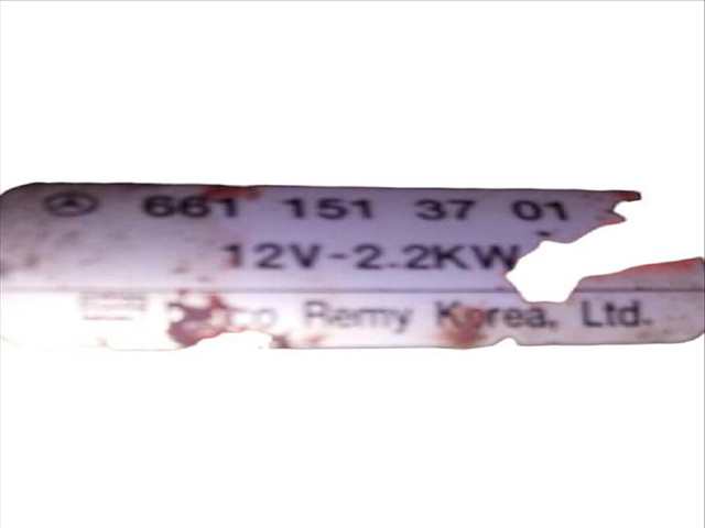 Foto 3ª: Motor de Arranque Ssangyong Kyron 2.0 XDI 4X4 (2005)