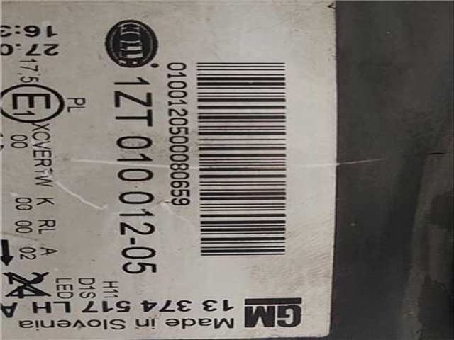 Foto 2ª: Faro Izquierdo Opel Astra 1.4 TURBO 140CV 103KW [A 14 NET] (2012)