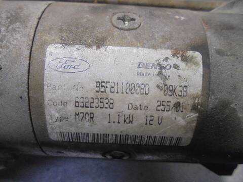 Foto 3ª: Motor de Arranque Ford Ka 1.3 CAT 50CV 37KW (1996)