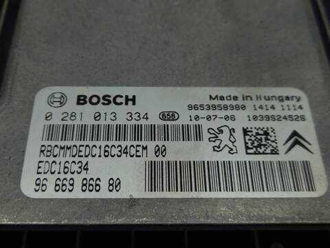 Foto 3ª: Centralita Motor ECU Citroen C4 1.6 HDI GRAND PICASSO 9HZ (2010)