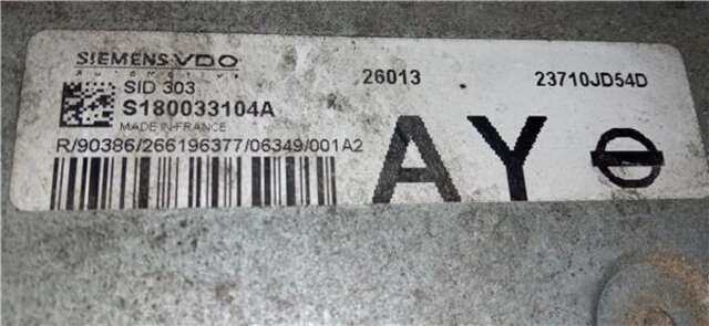 Centralita Motor ECU Nissan Qashqai 1.5 TEKNA [1.5 LTR. - 78 KW DCI TURBODIESEL CAT]