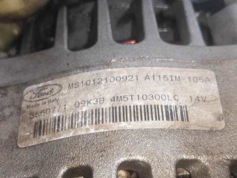 Foto 3ª: Alternador Ford C Max KKDA FOCUS CAP) 2003) (2005)