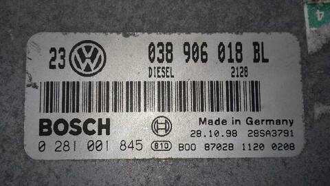 Foto 3ª: Centralita Motor ECU Volkswagen Golf BASICO BERLINA 90CV 66KW [AGR] (1999)