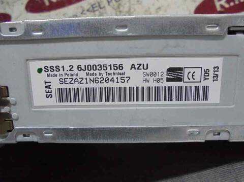 Foto 3ª: Sistema Audio Radio CD Seat Ibiza COPA 105CV 77KW [CAYV] (2013)