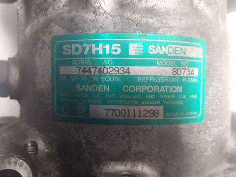 Foto 2ª: Compresor Aire Acondicionado Renault Laguna 2.2 TD 113CV 83KW (2000)