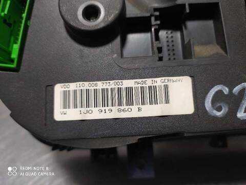 Foto 3ª: Cuadro de Instrumentos Volkswagen Golf 25 ANIVERSARIO BERLINA 110CV 81KW [AHF] (1998)