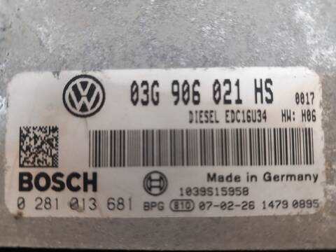 Foto 2ª: Centralita Motor ECU Volkswagen Caddy VERSION INDEFINIDA (2003)