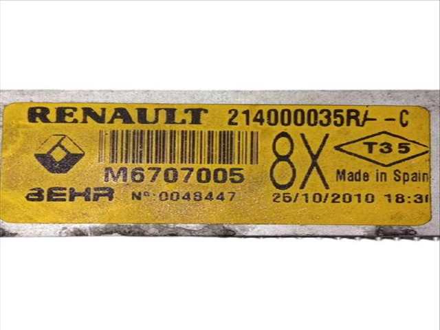 Foto 3ª: Radiador Motor Renault Laguna 2.0 DCI DT01 DT08 DT09 DT0K DT12 DT1C DT1D DT1M ... 150CV (2008)