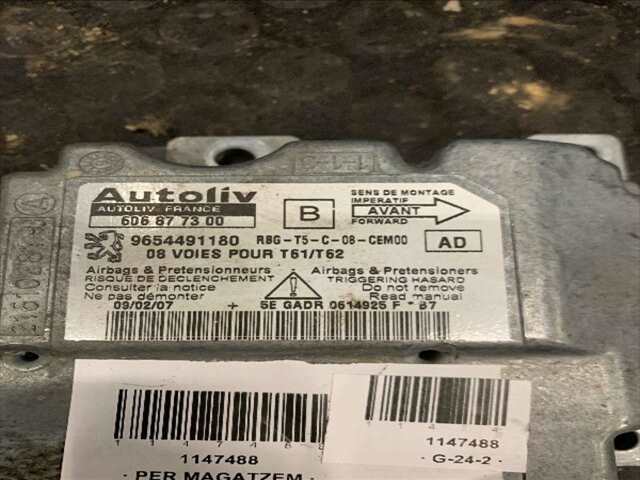 Foto 2ª: Centralita Airbag Peugeot 307 1.6 HDI 0CV [9HZ] (2007)