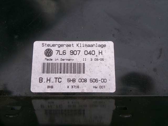 Foto 3ª: Mando Calefacción A. A. Volkswagen Touareg 2.5 TDI 2002-2010 [BAC] (2005)