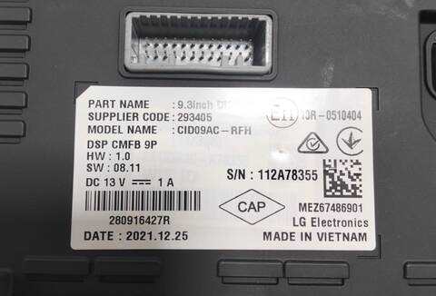 Foto 2ª: Pantalla Multifuncion Renault Arkana H5H490 (2022)