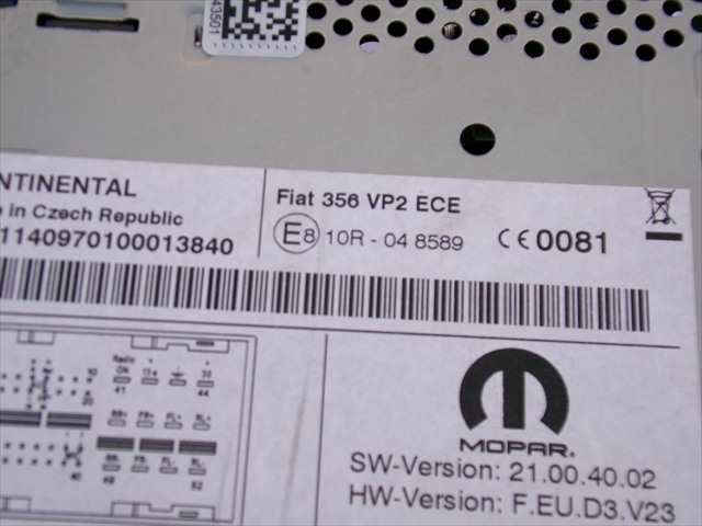 Foto 3ª: Pantalla Multifuncion Fiat Tipo 1.4 G 2016-2020 [843A1000] (2017)