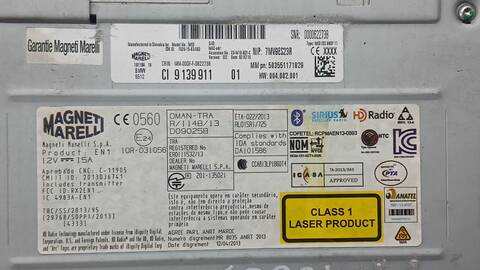 Foto 3ª: Sistema Audio Radio CD Bmw Serie 2 218 G I ACTIVE TOURER [B38A15A] (2015)