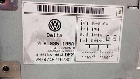 Foto 4ª: Sistema Audio Radio CD Volkswagen Touareg TDI V6 224CV 165KW [BKS] (2006)
