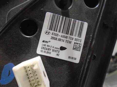 Foto 2ª: Retrovisor Derecho Hyundai i30 1.4 CRDI CAT 90CV 66KW [D4FC] (2014)