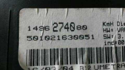 Foto 2ª: Cuadro de Instrumentos Peugeot 807 SR PACK 107CV 79KW [RHT] (2004)