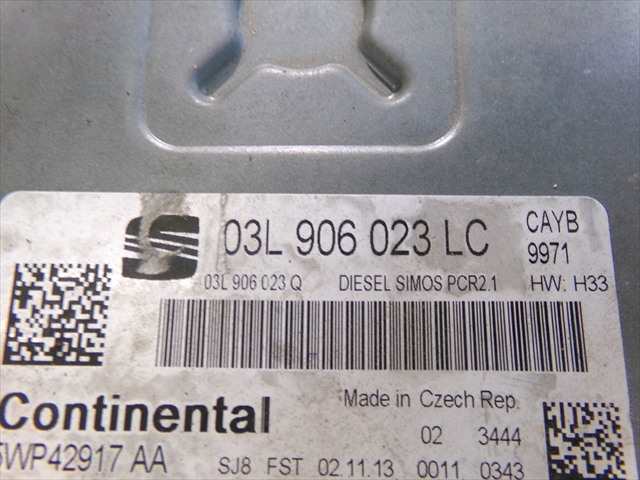 Foto 4ª: Centralita Motor ECU Seat Ibiza 1.6 TDI MODELO 6J,2012-2015 [CAY] (2014)