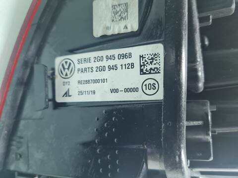 Foto 3ª: Piloto Trasero Derecho Volkswagen Polo ADVANCE 95CV 70KW [DGT] (2020)