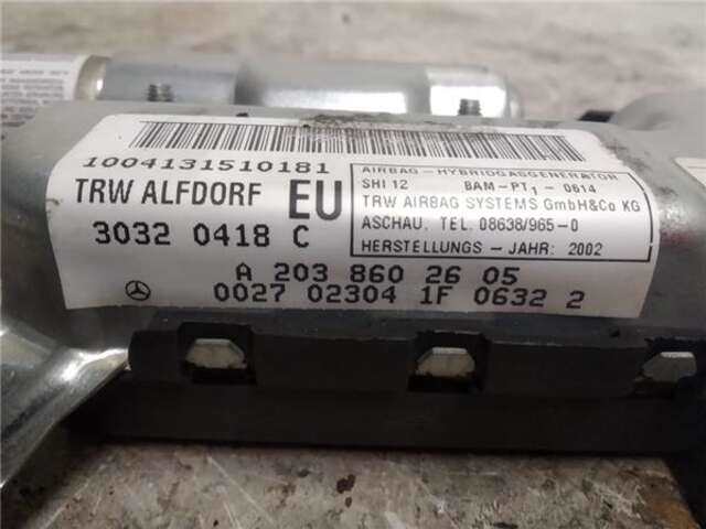 Foto 3ª: Airbag Lateral Delantero Derecho Mercedes Clase C 160 1.8 C 180 T COMPRESSOR (203.246) [1.8 LTR. - 105 KW CAT] [271946]