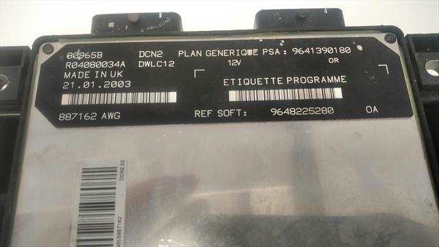 Centralita Motor ECU Citroen Berlingo 1.9 D