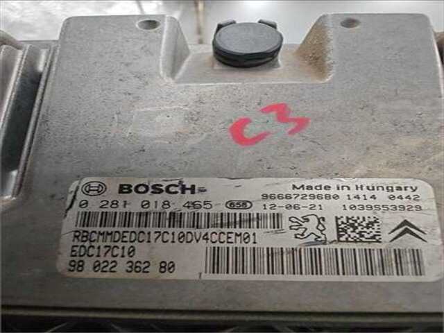 Foto 2ª: Centralita Motor ECU Citroen C3 1.4 TONIC [1.4 LTR. - 50 KW HDI FAP] [8HR / DV4C]