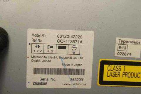 Foto 4ª: Sistema Audio Radio CD Toyota Rav4 XR 177CV 130KW [A2ADFHV] (2008)