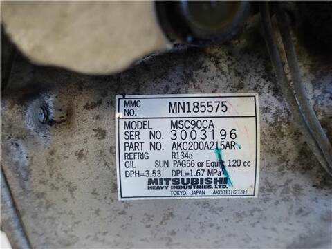 Foto 3ª: Compresor Aire Acondicionado Mitsubishi Outlander 2.0 4WD 136CV 100KW [4 G 63 (DOHC 16V)] (2005)