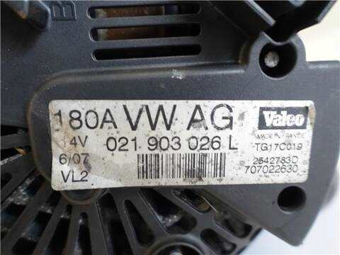 Foto 3ª: Alternador Volkswagen Passat 2.0 TDI 16V BERLINA 140CV 103KW [BKP] (2007)
