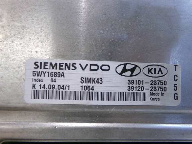 Foto 4ª: Centralita Motor ECU Hyundai Coupe 2.0 G 2001-2006 [G4GC] (2005)