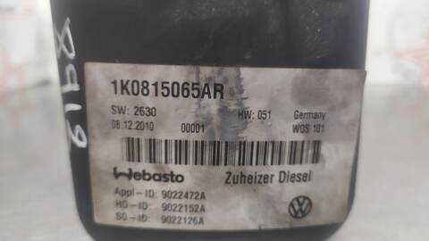 Foto 3ª: Calefacción Volkswagen Touran ADVANCE BLUEMOTION 105CV 77KW [CAY] (2011)