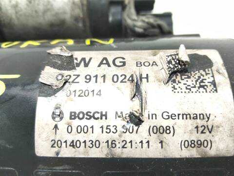 Foto 2ª: Motor de Arranque Volkswagen Touran ADVANCE 1 TDI DPF 105CV (2010)