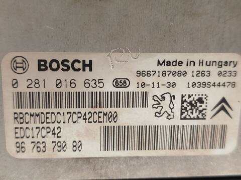 Foto 4ª: Centralita Motor ECU Peugeot 508 2.2 HDI 204CV 150KW [4HL (DW12C)] (2011)